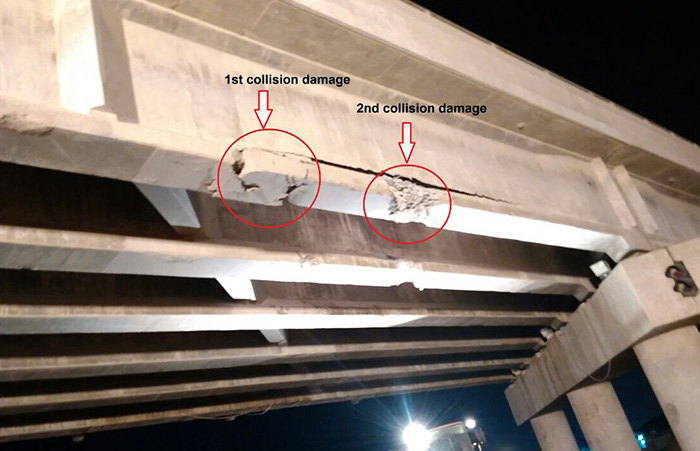 Assessment of Bridge structure after accident in Makkah city